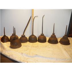 8-Vintage Oil Cans Dispencers