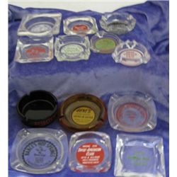 13 Vintage Ashtrays