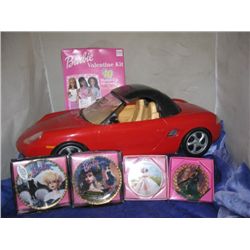 Barbie Red Porsche Boxster Car,