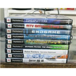 9 Each Misc. Playstation 2 Games