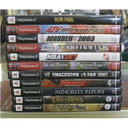 10 Each Misc. Playstation 2 Games