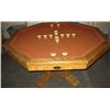 Image 1 : Oak Table, Converts to Poker and,
