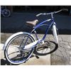 Image 2 : Men's Blue & White Huffy Beach Cruiser.