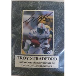 Troy Stradford Autographed Matted