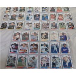 10 Sheets of Baseball Cards by Fleer