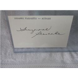 Suzanne Pleshette Signed Cut