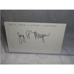Jaye P. Morgan signed Cut