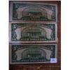 Image 3 : 3-Five Dollar Silver Certificates