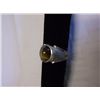 Image 3 : Sterling Silver Men's Ring with Cat Eye