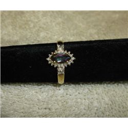 Womens 14k Gold Over Sterling Ring