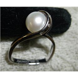 Womens Akimio Platinum Over Sterling Ring