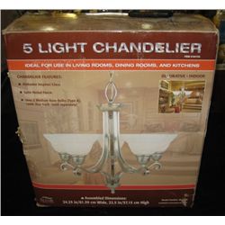 5 Light Chandelier, New In Box.