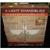 Image 1 : 5 Light Chandelier, New In Box.