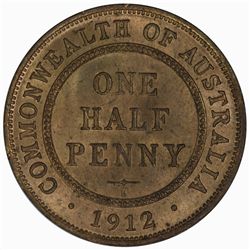 Australia 1912 Halfpenny - NGC MS65RB