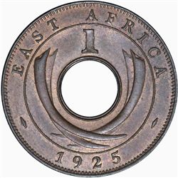 British East Africa 1925 KN Cent. Obverse & Reverse Uniface strikings (2) - Choice Unc