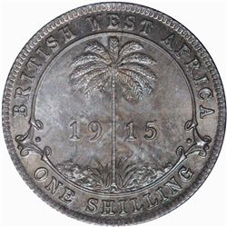 British West Africa 1915 H Specimen or Proof Shilling - NGC SP65