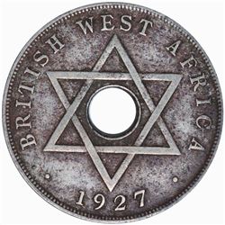 British West Africa 1927 Penny - gVF