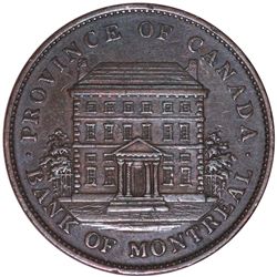 Canada - Bank of Montreal 1842 Penny - aUnc