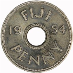 Fiji 1954 Proof Penny - KM21 - NGC PF63