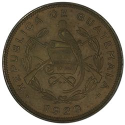 Guatemala 1929 Proof Centavo - KM247 NGC 64RB