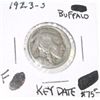Image 1 : 1923-S *RARE KEY DATE* BUFFALO NICKEL RED BOOK VALUE $75.00+ *NICE EARLY FINE GRADE NICKEL*!!