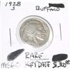 Image 1 : 1928-S *RARE MS-60-KEY DATE* BUFFALO NICKEL RED BOOK VALUE IS $300.00+ *NICE EARLY MS-60 HIGH GRADE!