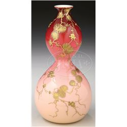 DECORATED DOUBLE GOURD VASE.
