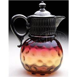 AMBERINA SYRUP PITCHER.