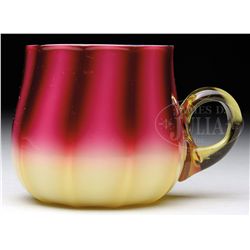 PLATED AMBERINA PUNCH CUP.