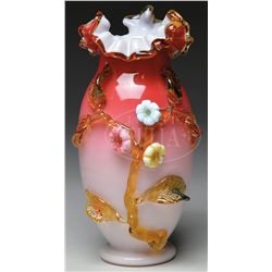 DECORATED VICTORIAN VASE.