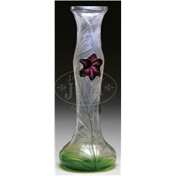 MOSER MARQUETRY VASE.