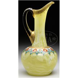 MOSER DECORATED EWER.