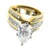 Image 1 : LADY'S 3.20CT PEAR-SHAPED DIAMOND RING.