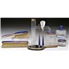 Image 1 : NINE-PIECE ENAMELED VANITY SET.