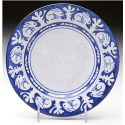 DEDHAM POTTERY PLATE.