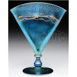 STEUBEN FAN VASE.