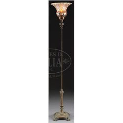 DURAND MOORISH CRACKLE TORCHIERE.