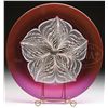 Image 1 : DURAND PEACOCK FEATHER PLATE.