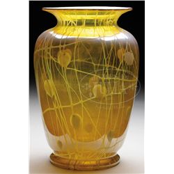 DURAND HEART & VINE VASE.
