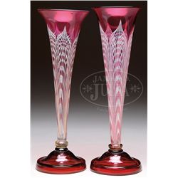 PAIR OF DURAND VASES.