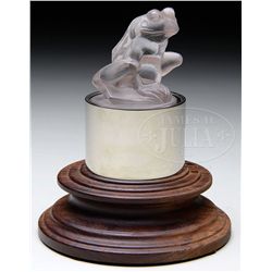 R. LALIQUE GRENOUILLE MASCOT.