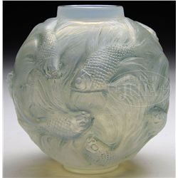 R. LALIQUE FORMOSE VASE.