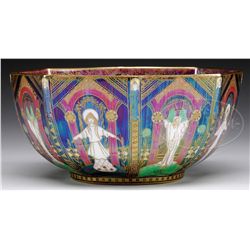 WEDGWOOD FAIRYLAND LUSTRE GEISHA BOWL.