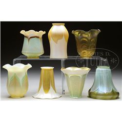 SEVEN ART GLASS SHADES.