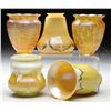 Image 1 : FIVE ART GLASS SHADES.