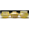 Image 1 : THREE QUEZAL ART GLASS SHADES.