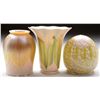 Image 1 : THREE QUEZAL ART GLASS SHADES.