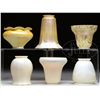 Image 1 : SIX ART GLASS SHADES.