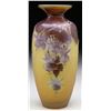 Image 1 : GALLE MOLD BLOWN FUCHSIA VASE.