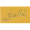 Image 3 : GALLE MOLD BLOWN FUCHSIA VASE.